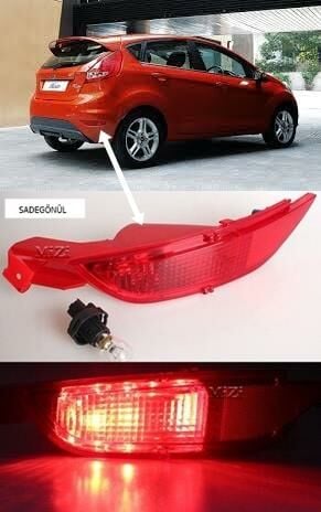 Arka Tampon SİS lambası Fiesta ışıklı tip SAĞ duylu ve ampullü